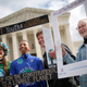 Protesters attend a rally outside the U.S. Supreme Court held by the group Our Children’s Trust October 29, 2018, in Washington, D.C., in support of the Juliana v. U.S. lawsuit brought on behalf of 21 youth plaintiffs.